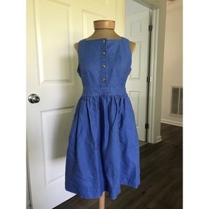 Beautiful Linen/Cotton J.Crew Dress